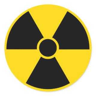 Radiation Hazard Sign Classic Round Sticker