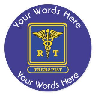 Radiation Therapist RT Caduceus Custom Sticker