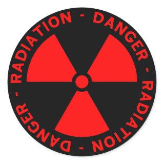 Radiation Warning Classic Round Sticker