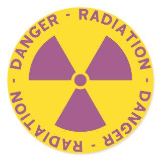 Radiation Warning Sticker