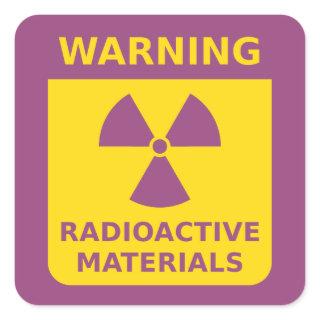 Radiation Warning Sticker