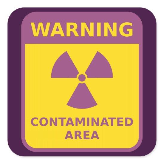 Radiation Warning Sticker