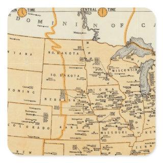 Radio Broadcasting Stations Of The United States Square Sticker