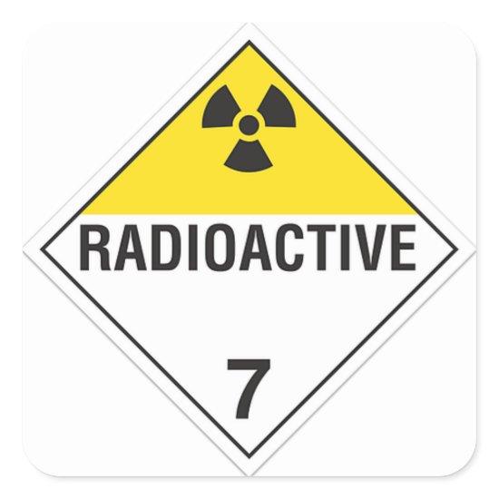 Radioactive 7 Sticker