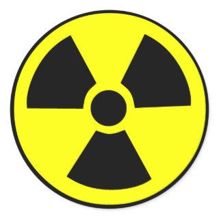Radioactive Symbol Classic Round Sticker