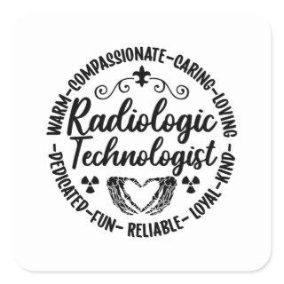 Radiologic Technologist Nurse Xray Radiology Tech Square Sticker