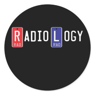 Radiology Right Left LED Markers Classic Round Sticker