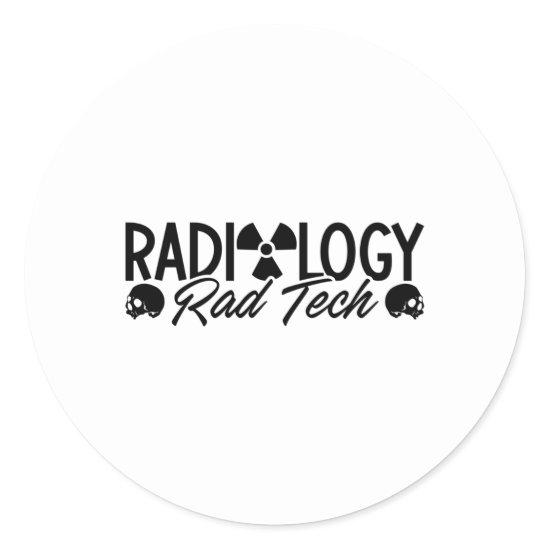 Radiology Tech Rad Medicine Xray Technologist Classic Round Sticker
