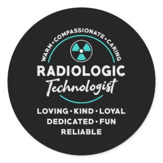 Radiology Tech Radiologic Technologist Xray Tech Classic Round Sticker