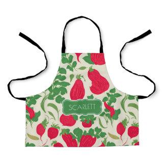 Radish Mosaic Colorful Personalized Pattern Apron