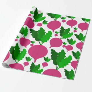 Radish vegetable pattern