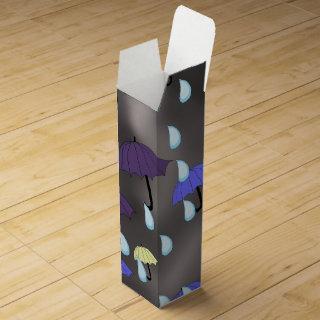 Rain and Umbrellas Wine Box