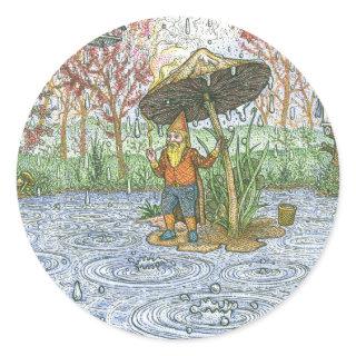 Rain Gnome Sticker
