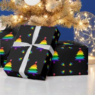 Rainbow 8 Stripes LGBT Pride Flag LGBTQ Christmas