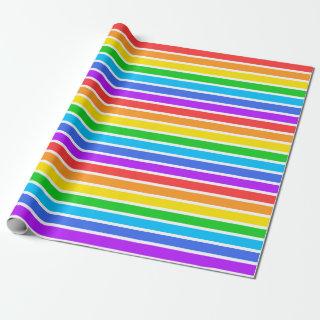 Rainbow and White Stripes