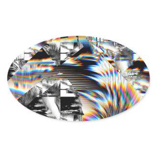 Rainbow Assault   Oval Sticker