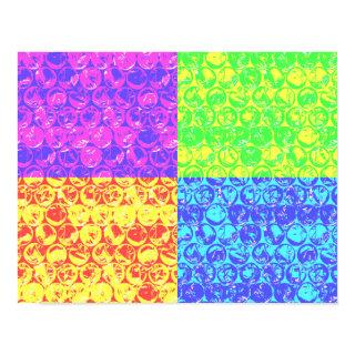 Rainbow bubble wrap pop art poster