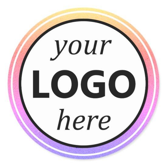 Rainbow Colors Multicolor Your Circle Logo Sticker