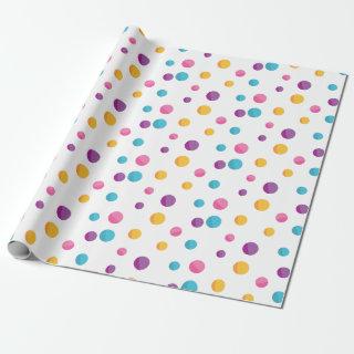 Rainbow Confetti Polka Dots Birthday Party