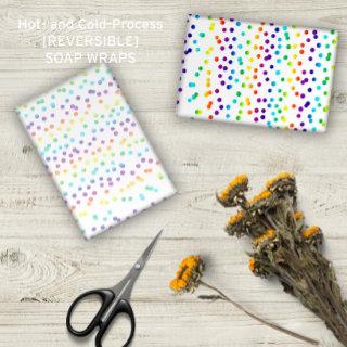 Rainbow Dots Pattern Artisan Soap Wraps