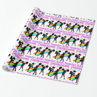 RAINBOW EAT SLEEP CHEERLEADING DESIGN