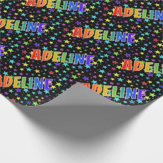 Rainbow First Name "ADELINE" + Stars