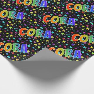 Rainbow First Name "CORA" + Stars