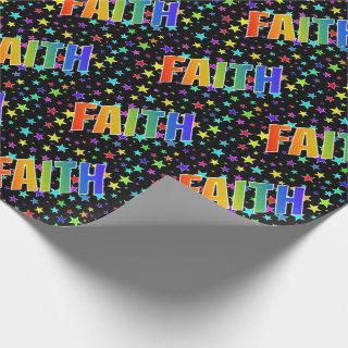 Rainbow First Name "FAITH" + Stars