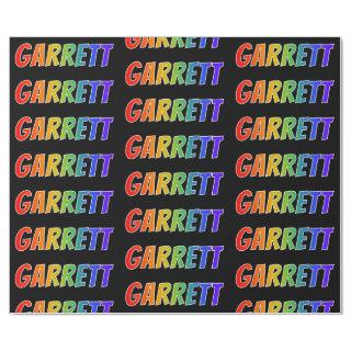 Rainbow First Name "GARRETT"; Fun & Colorful