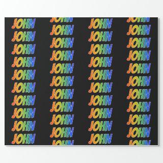 Rainbow First Name "JOHN"; Fun & Colorful