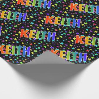 Rainbow First Name "KEITH" + Stars