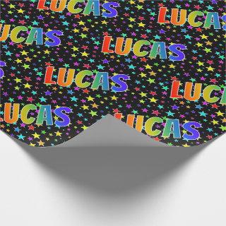 Rainbow First Name "LUCAS" + Stars