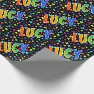 Rainbow First Name "LUCY" + Stars