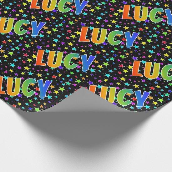 Rainbow First Name "LUCY" + Stars