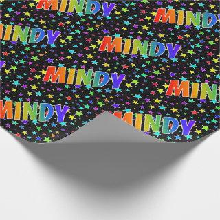 Rainbow First Name "MINDY" + Stars