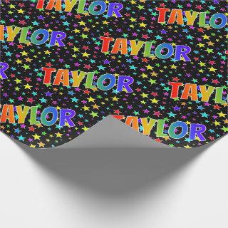 Rainbow First Name "TAYLOR" + Stars