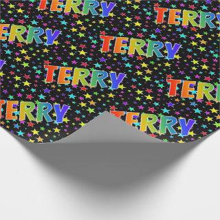Rainbow First Name "TERRY" + Stars