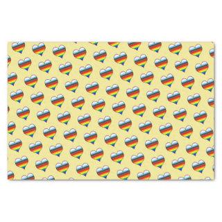 Rainbow Heart Pattern Tissue Paper