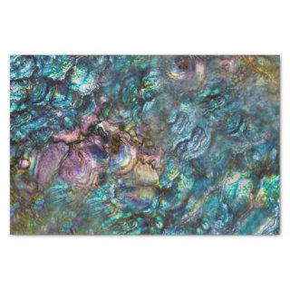 Rainbow Iridescent Abalone Beach Sea Shell Tissue Paper