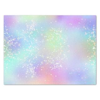Rainbow Iridescent Foil and Holographic Glitter Tissue Paper
