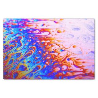 Rainbow Liquid Soap Bubble Tissue Paper