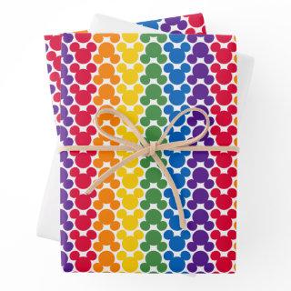 Rainbow Mickey Icon Pattern  Sheets
