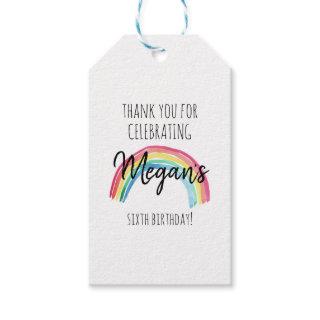 RAINBOW PARTY,WATERCOLOR RAINBOW BIRTHDAY, FAVOR GIFT TAGS