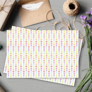 Rainbow Pastel Dots Pattern Tissue Paper
