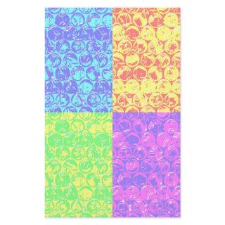 Rainbow pop art bubble wrap stationery