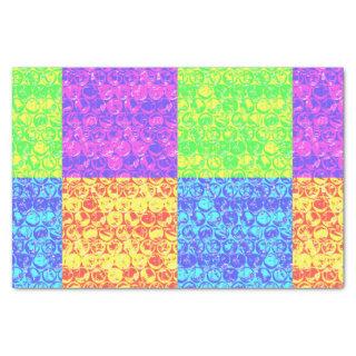 Rainbow pop art bubble wrap tissue paper
