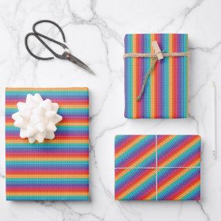 Rainbow Pop It Fidget Toy Pattern    Sheets