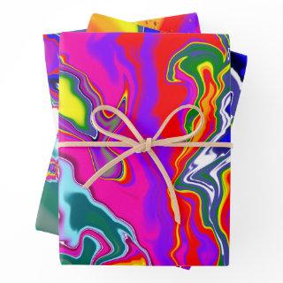 Rainbow River Fluid Art  Sheets