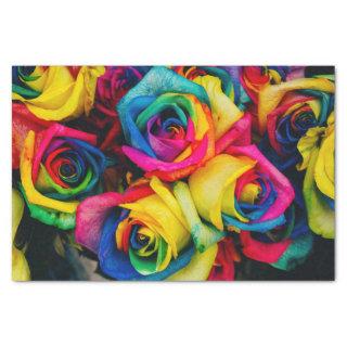 Rainbow Rose Tissue Paper