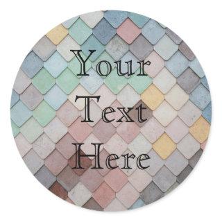 Rainbow Scales Classic Round Sticker